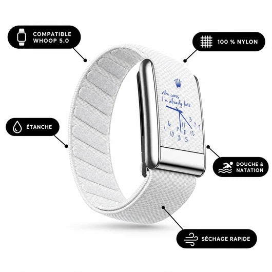 Bracelet WhoopPro — Being Late White